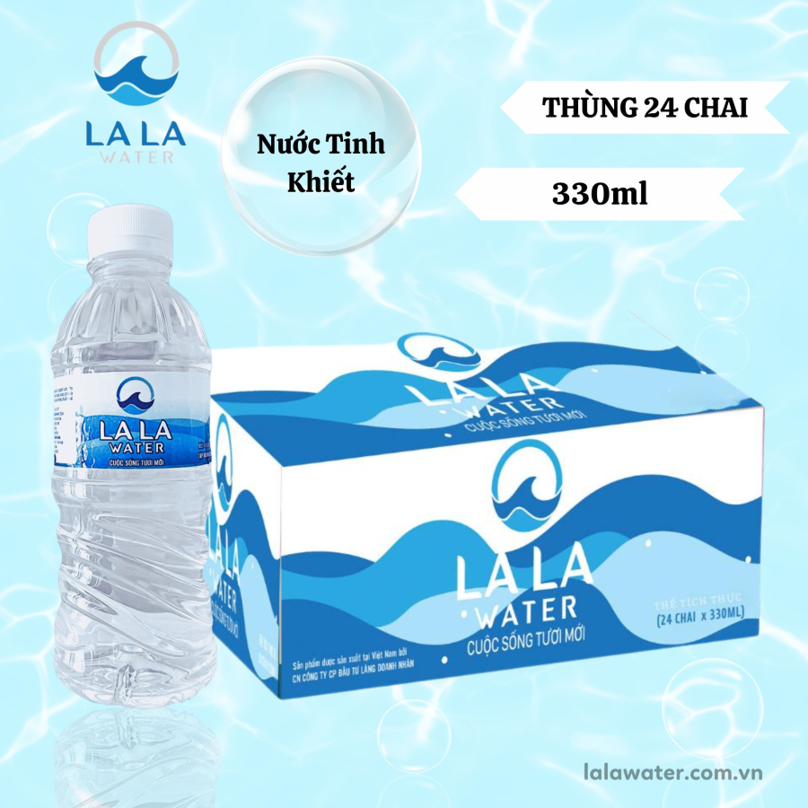 Thùng 24 Chai 330ML- Lala Water